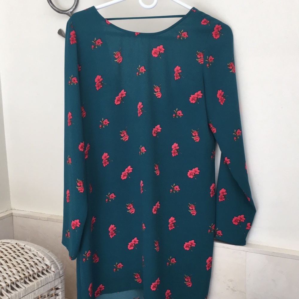 Long sleeve floral dress